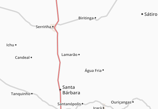 Karte Stadtplan Lamarão