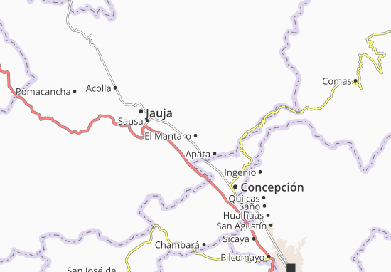 Karte Stadtplan El Mantaro