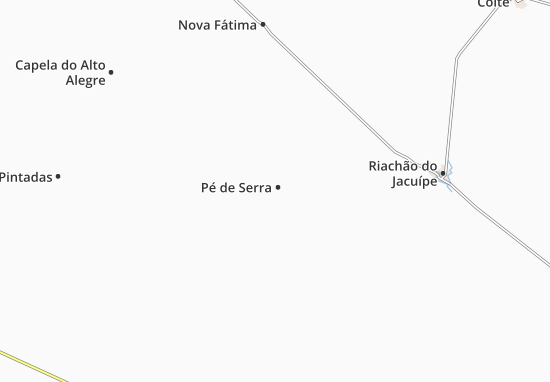 Pé de Serra Map