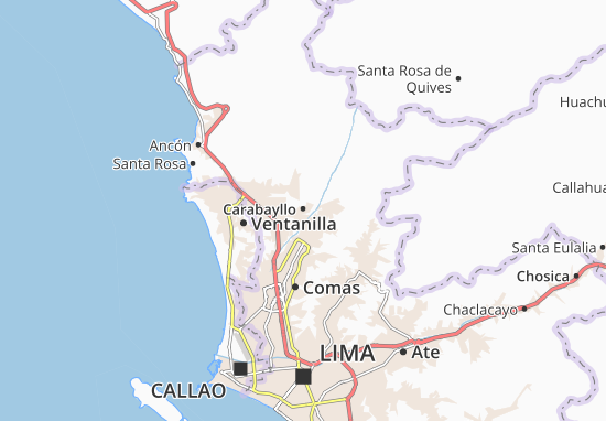 Karte Stadtplan Carabayllo