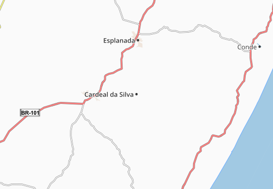 Kaart Plattegrond Cardeal da Silva