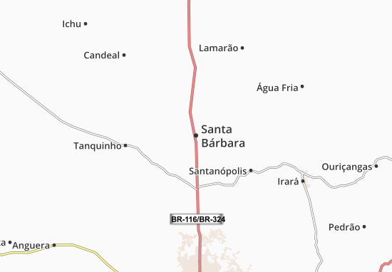 Carte-Plan Santa Bárbara
