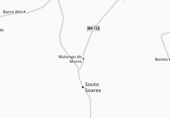 Mulungu do Morro Map