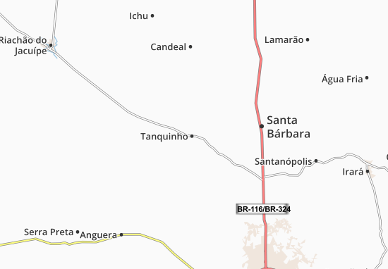 Karte Stadtplan Tanquinho
