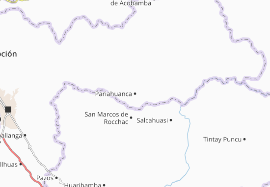 Karte Stadtplan Pariahuanca