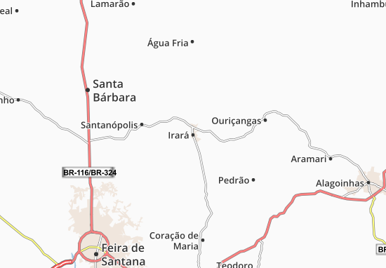 Irará Map
