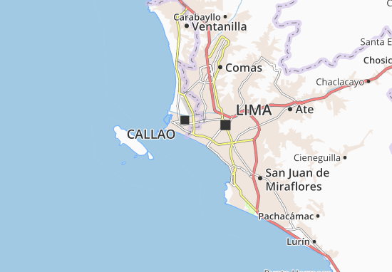 Kaart Plattegrond San Miguel