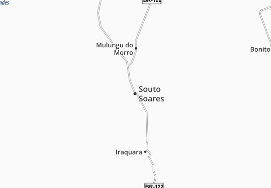 Karte Stadtplan Souto Soares