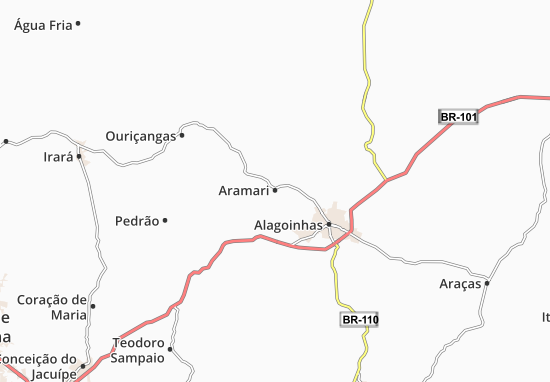 Karte Stadtplan Aramari