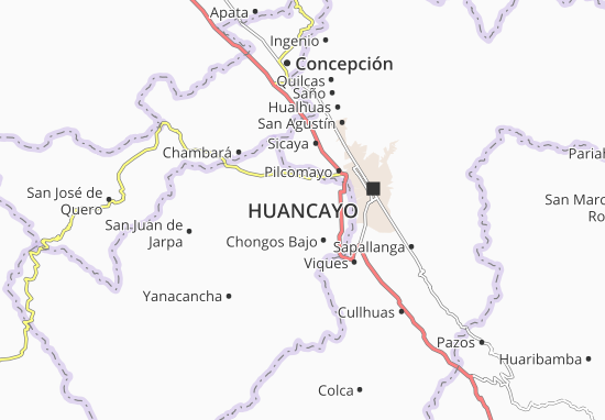 Karte Stadtplan San Juan de Yscos