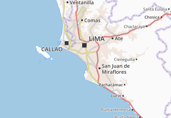 Karte Stadtplan Miraflores