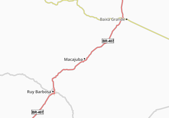 Mapa Macajuba