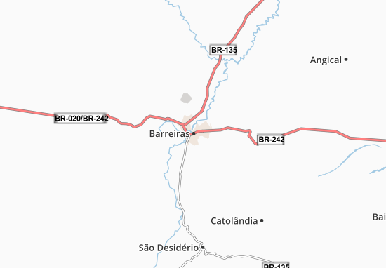 Karte Stadtplan Barreiras