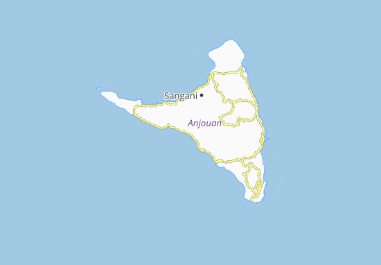 Mapa Bandani-Vouani
