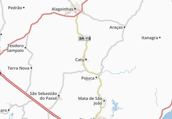 Karte Stadtplan Catu