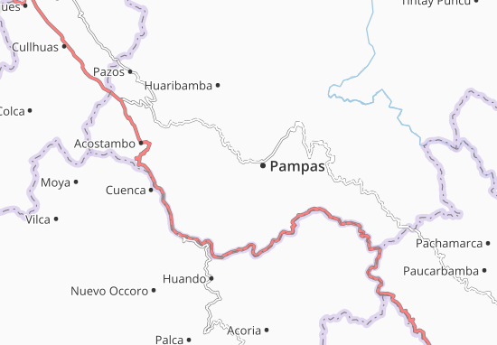 Kaart Plattegrond Ahuaycha