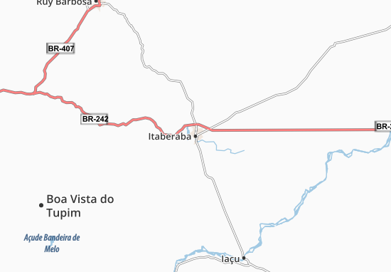 Itaberaba Map
