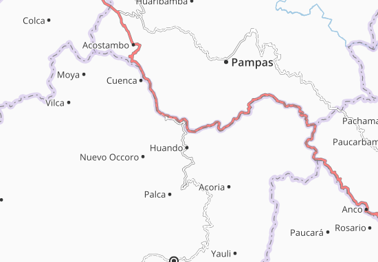 Mapa Huando