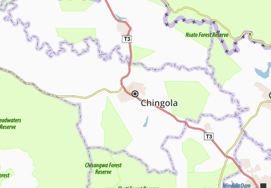 Karte Stadtplan Chingola