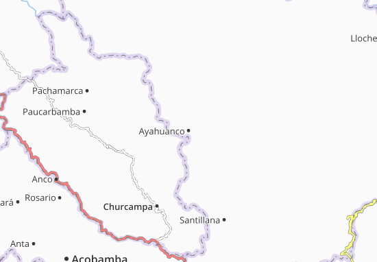 Karte Stadtplan Ayahuanco