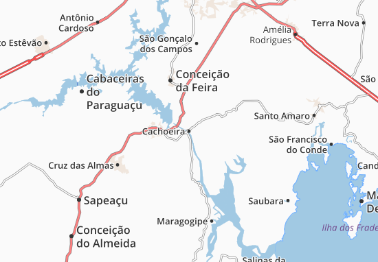 Kaart Plattegrond Cachoeira
