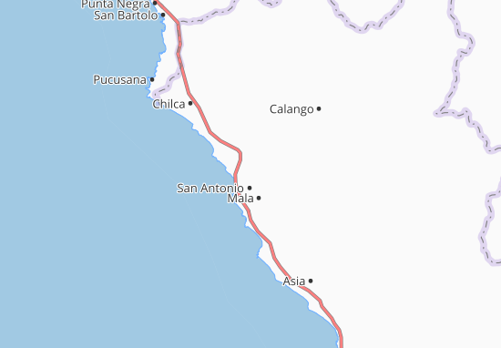 Karte Stadtplan Santa Cruz de Flores