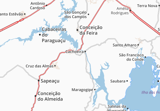Kaart Plattegrond Muritiba