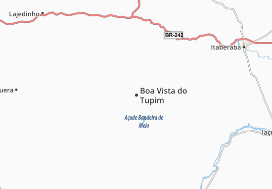 Karte Stadtplan Boa Vista do Tupim