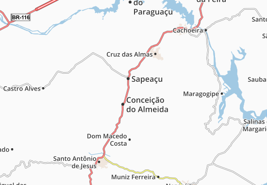 Carte-Plan Conceição do Almeida