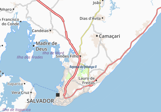 Karte Stadtplan Simões Filho