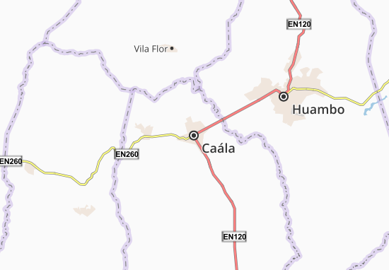 Kaart Plattegrond Caála