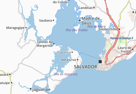 Mapa Itaparica