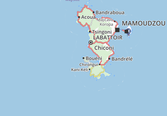 Mapa Bouéni