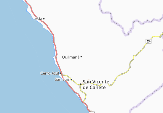Mapa Quilmaná