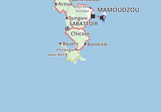Moutsamoudou Map