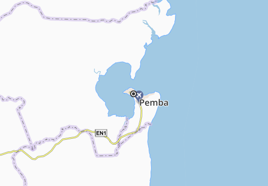 Kaart Plattegrond Pemba
