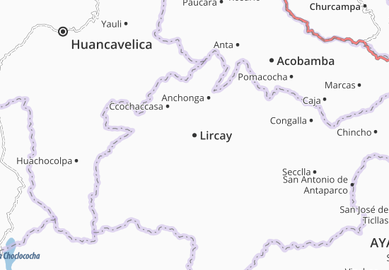 Mapa Lircay