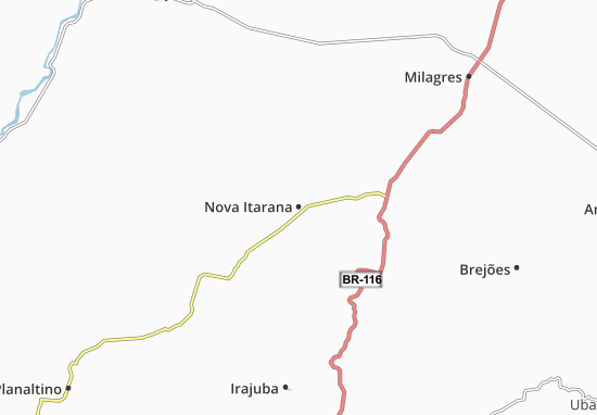 Karte Stadtplan Nova Itarana