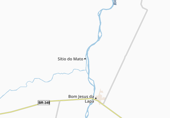 Kaart Plattegrond Sítio do Mato
