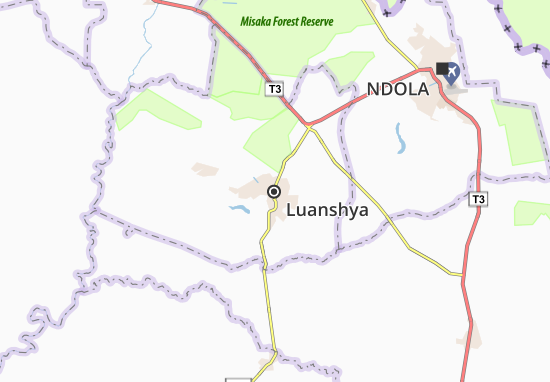 Kaart Plattegrond Luanshya