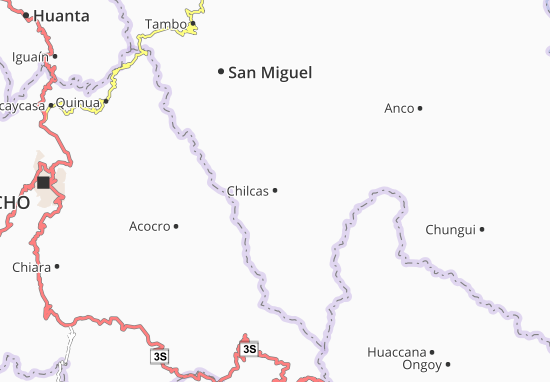 Karte Stadtplan Chilcas