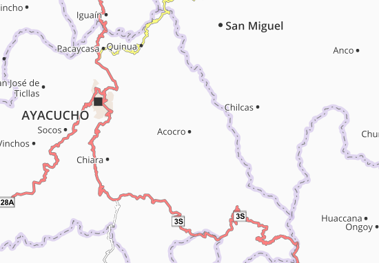 Kaart Plattegrond Acocro