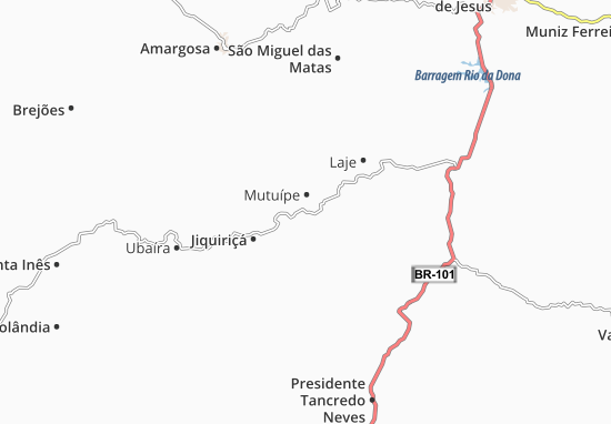 Mutuípe Map