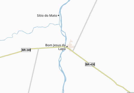 Karte Stadtplan Bom Jesus da Lapa