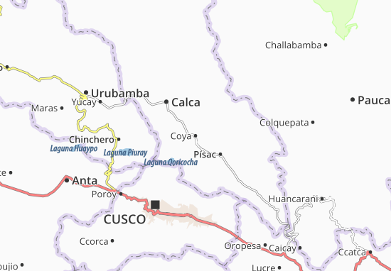 Kaart Plattegrond Coya
