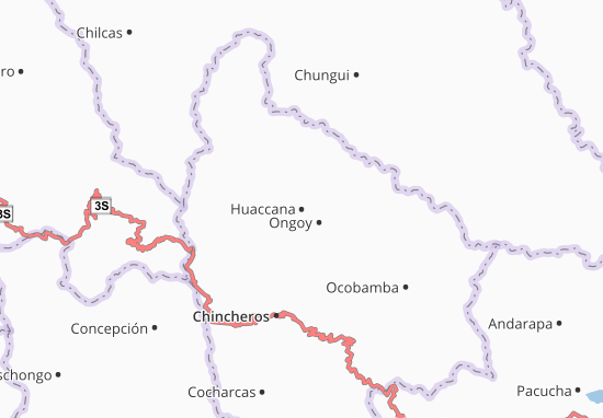 Karte Stadtplan Huaccana