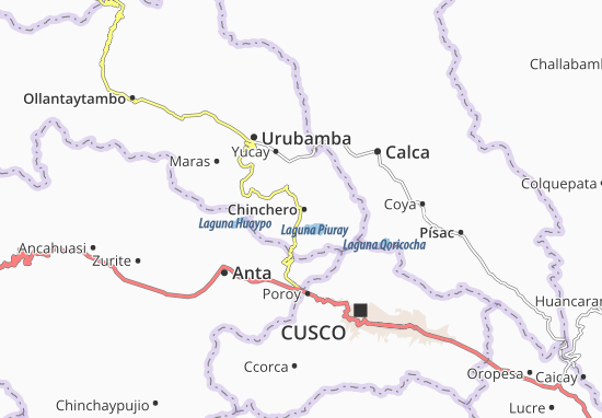 Kaart Plattegrond Chinchero