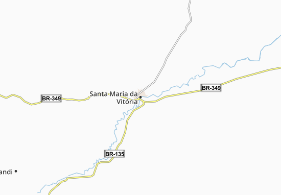 Kaart Plattegrond Santa Maria da Vitória