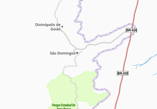 Kaart Plattegrond São Domingos