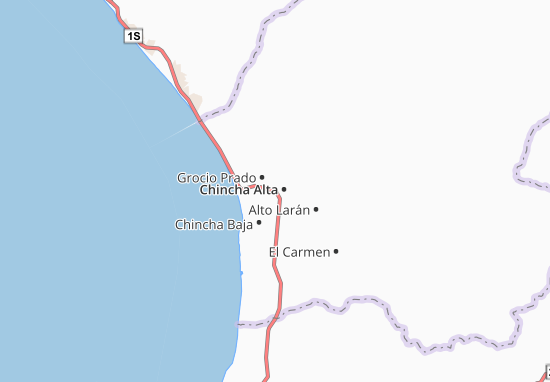 Kaart Plattegrond Chincha Alta